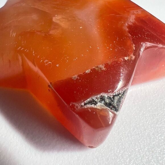 Carnelian Crystal Star Carving (1) - Picture 8 of 11